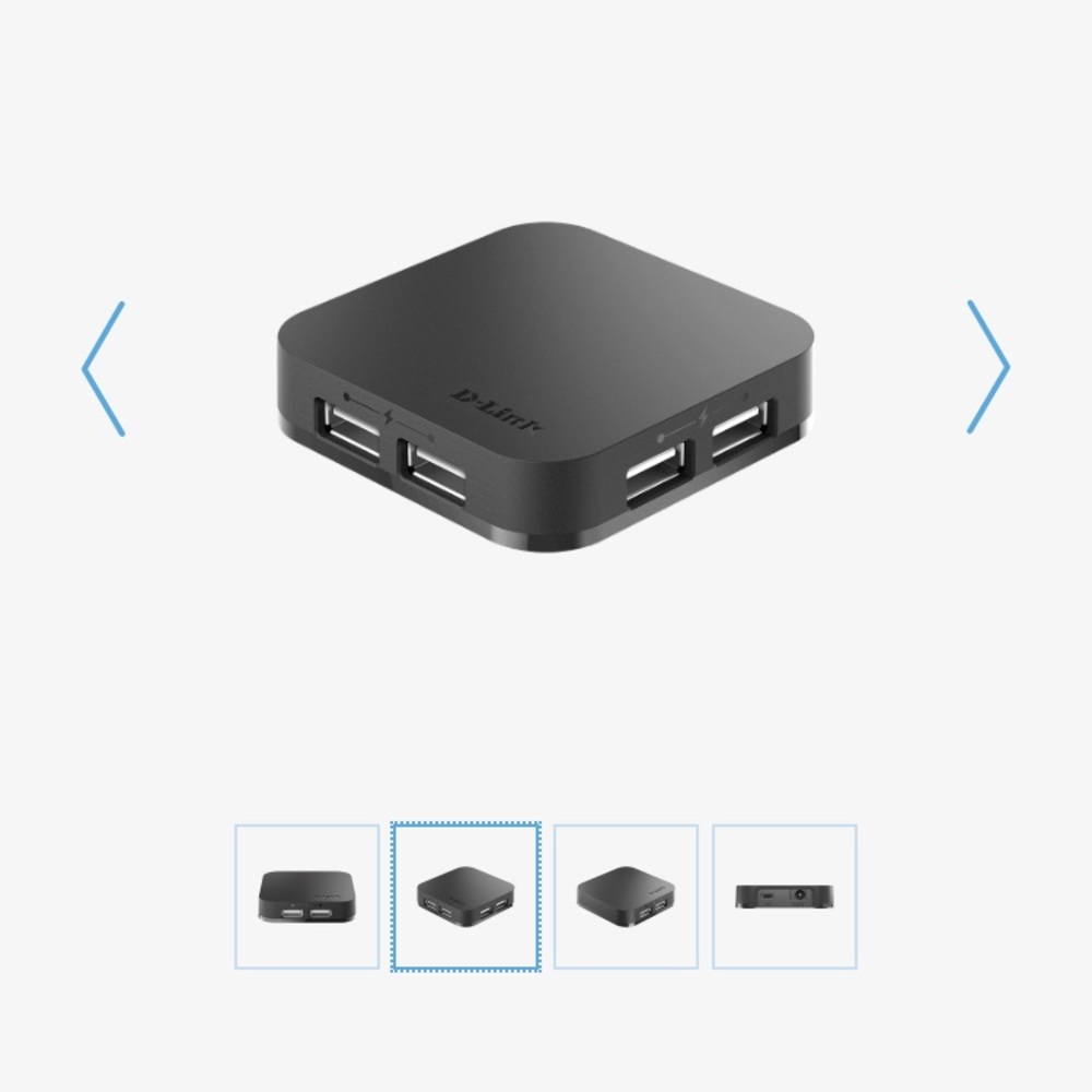 NWOT D-Link USB 2.0 Hub Black - Picture 3 of 9